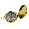 Žalvarinis kompasas su dangteliu
