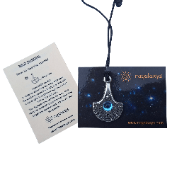 Sidabruotas pakabukas - saulės laikrodis „Nilas“ su Bohemijos krištolu