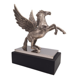 Dekoratyvinė Pegaso figūrėlė ant medinio pagrindo OriginaliosDovanos