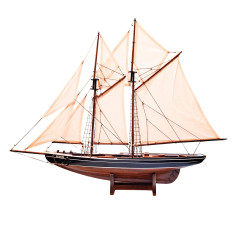 Burlaivio modelis Bluenose 78 cm – prabangi jūrinė dekoracija namams