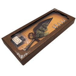 Steampunk Kaligrafijos Rinkinys su Plunksna „Vintage Gear“