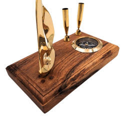 Prabangus darbo stalo rinkinys „Jachta ir kompasas“