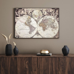 1686m. pasaulio žemėlapio reprodukcija