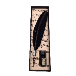 Kaligrafijos Rinkinys „Juodoji Plunksna su Smuiku“ | Rašiklis + Rašalas