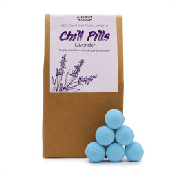 Levandų „Chill Pills“ vonios tabletės 350 g | Rankų darbo, veganiškos