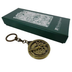 Žalvarinis astrolabijos raktų pakabukas