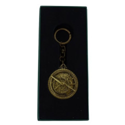 Žalvarinis astrolabijos raktų pakabukas
