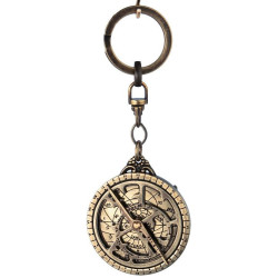 Žalvarinis astrolabijos raktų pakabukas