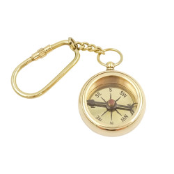 Metalinio kompaso raktų pakabukas