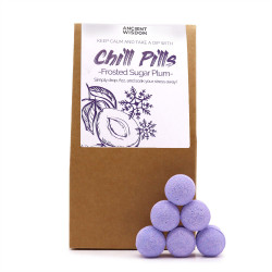 Chill Pills – Frosted Sugar Plum vonios tabletės 350 g | Rankų darbo, veganiškos