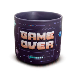 Game Over didelis porcelianinis puodelis (470 ml)